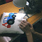 Подушка с фотопечатью "Синий Трактор"