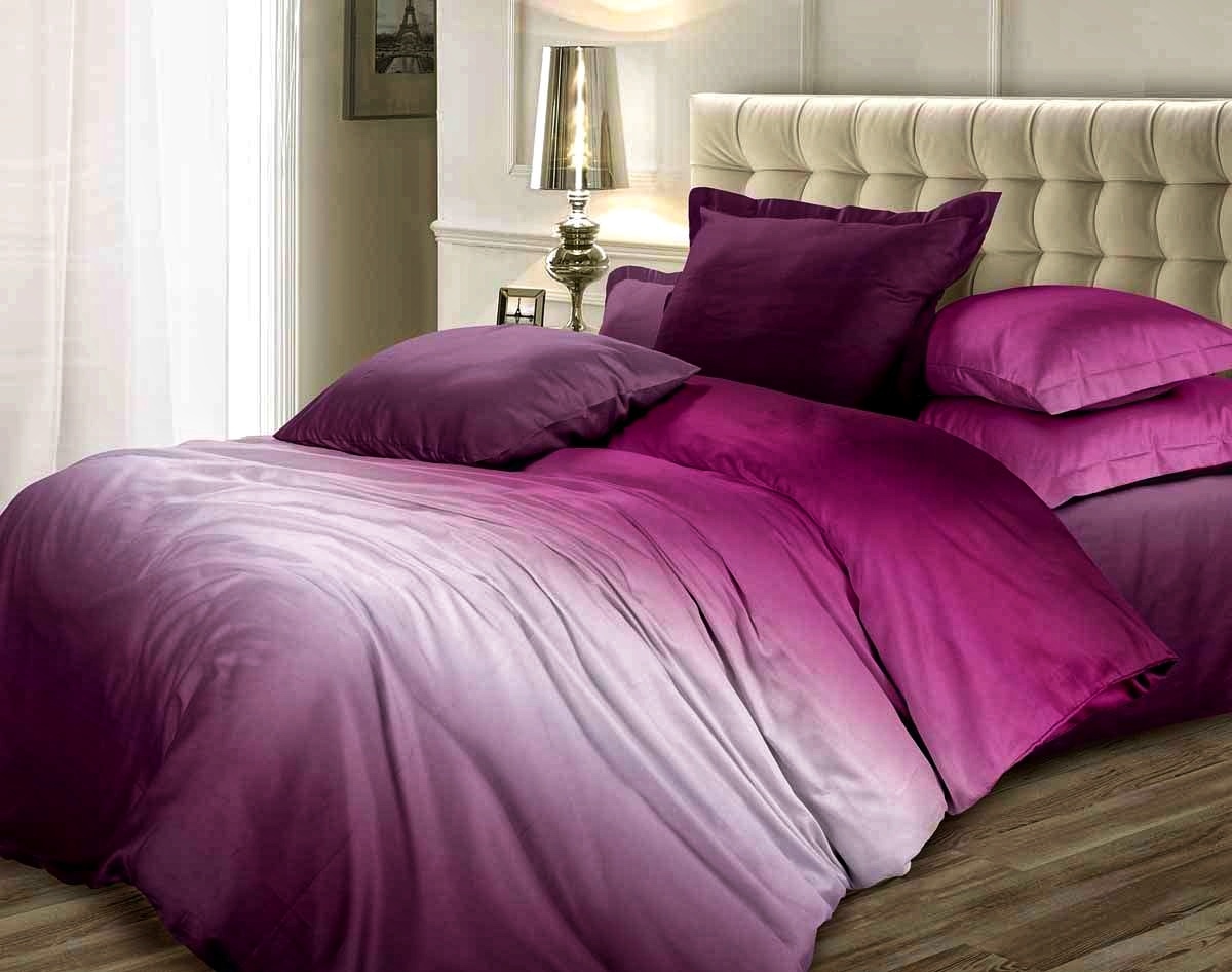 Фиолетовый комплект постельного белья